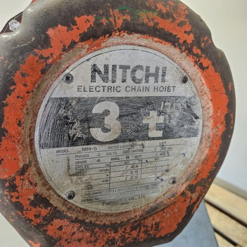 NITCHI Elektromos láncos emelő 3000kg 18m emmag  ipari daru