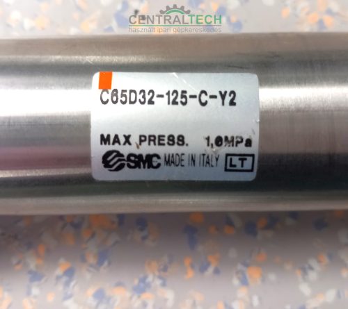 SMC C65D32-125-Y2, 32 mm/125 mm, használt léghenger/ct2101