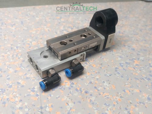 SMC MXQ6-20, 6 mm/20 mm, használt precíziós pneumatikus lineáris egység/ct2114