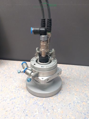 Festo DSM-12-270-P-FW 157657, 12-es méretű, 270°-os félszögelfordulású, használt pneumatikus forgatómodul/ct2116