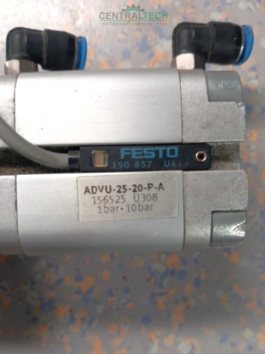 Festo ADVU-25-20-P-A, 25 mm/20 mm, használt kompakt pneumatikus henger/ct2121