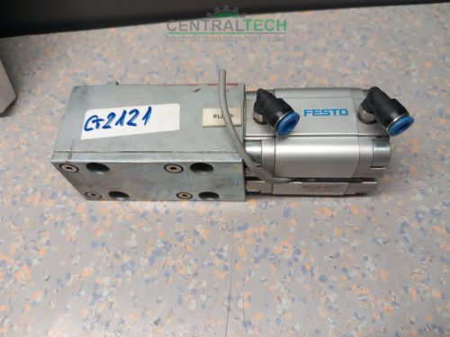 Festo ADVU-25-20-P-A, 25 mm/20 mm, használt kompakt pneumatikus henger/ct2121
