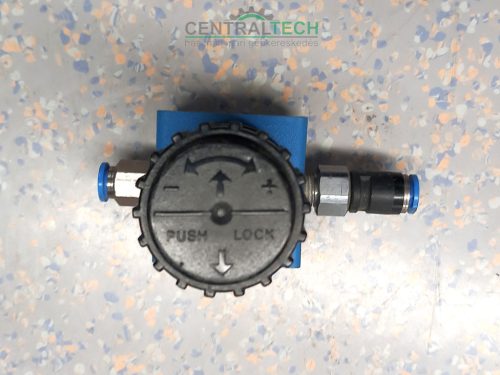 Eladó egy használt, jó állapotú JOYNER R-1/8 típusú pneumatikus nyomásszabályzó 