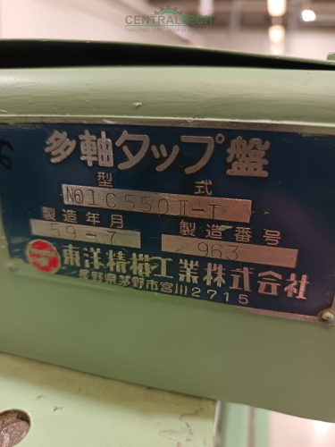 TOYOSK 01C550T fix orsókiosztású 48 többorsós menetfúró, fúrógép