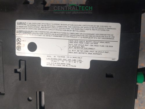 SCHRACK - BE25000 Motorvédőkapcsoló 3 pólusú, 40-50A