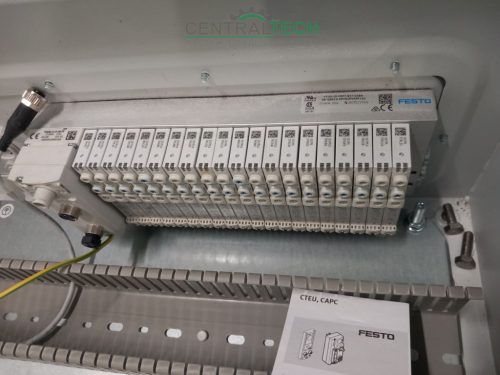 Rittal AE 1090.500 600x1000x250 mm, használt kapcsolószekrény + Festo szelepsziget/ct2162