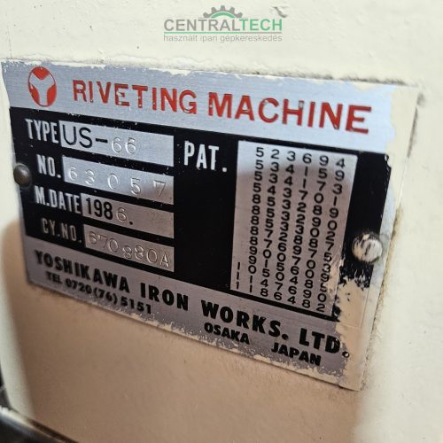 Orbital riveting machine Yoshikawa US-66