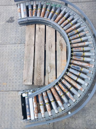 Görgőspálya ív KNAPP, hajtott görgősor 180°visszafordító pálya/ct2169