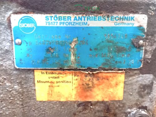 STÖBER 4 kW hajtóműves villanymotor, kimenő fordulat 82r/min /ct2182