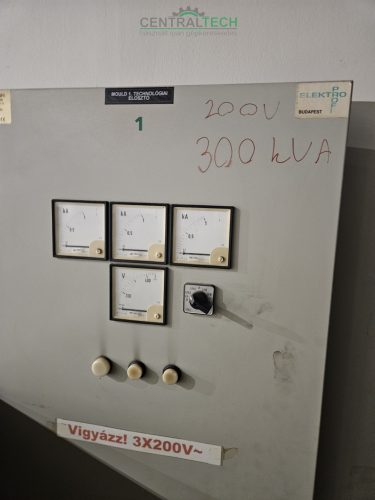 300kVA 3 fázisú trafó, transzformátor eladó 3x400V -> 3x200V