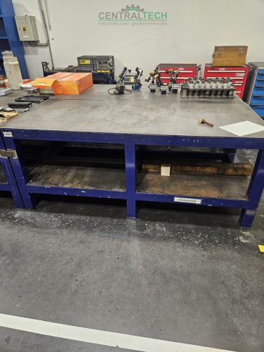 Egyengető asztal 200x90cm hegesztő asztal nagy teherbírású műhelyasztal