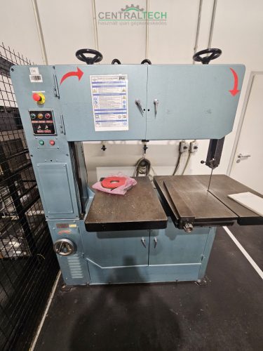 T-JAW 1000 fémipari szalagfűrész álló fémfűrész 1000mm