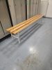 öltözőpad 200x35cm  öltözői pad Metalobox OP több db eladó