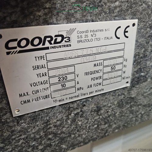 Koordináta-mérőgép Coord3 ARES NT-L 7.7.5