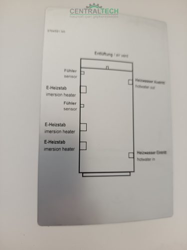Dimplex PSW 500 szigetelt puffertartály 500literes ÚJ!