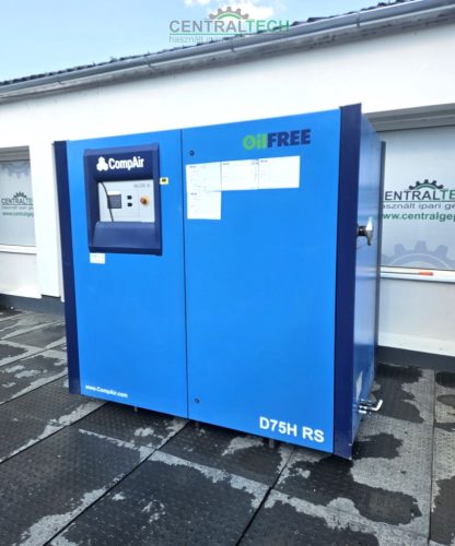 Olajmentes csavarkompresszor Compair D75HRS 10A 75kw 11,4m3/min frekiváltós