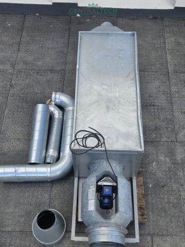 Aktív Szénszűrős elszívó  0,55kw 1100m3/h légszűrő füstelszívó