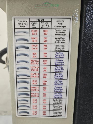 NEW!!! LFSS PK 30 Profile bending machine, pipe bender 30mm