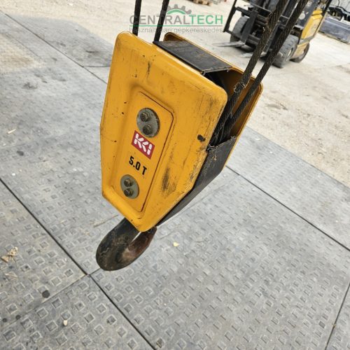 Overhead crane wire rope hoist Konecranes XL300 5000kg 8m