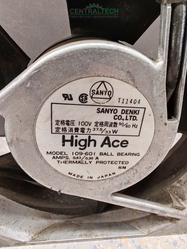 Sanyo Denki 109-601 típusú ipari hűtőventilátor 510 m3/h