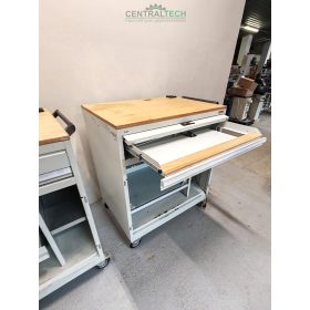   Garant GridLine Számítógépes munkaállomás gurítható IT, Ajtók nélkül!!!