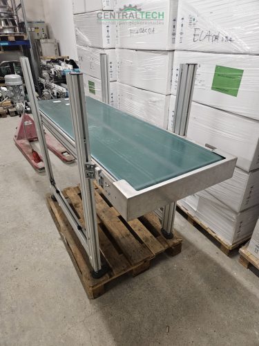Alumínium vázas szállítószalag 180x56cm 8m/perc seb.válogatószalag futószalag