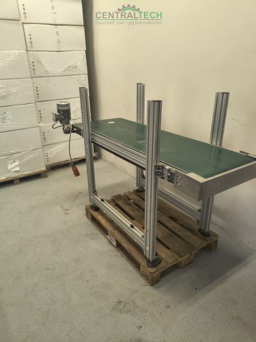 Alumínium vázas szállítószalag 180x56cm 8m/perc seb.válogatószalag futószalag