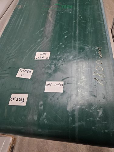 Alumínium vázas szállítószalag 180x56cm 8m/perc seb.válogatószalag futószalag