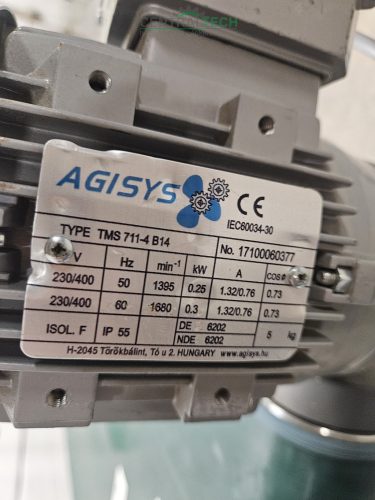 Alumínium vázas szállítószalag 180x56cm 8m/perc seb.válogatószalag futószalag