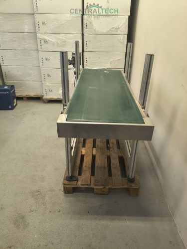 Alumínium vázas szállítószalag 180x56cm 8m/perc seb.válogatószalag futószalag