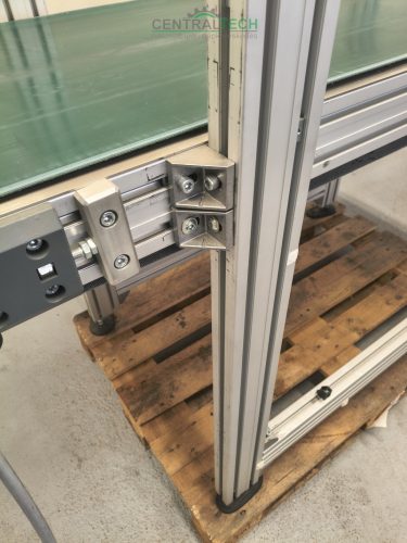 Alumínium vázas szállítószalag 180x56cm 8m/perc seb.válogatószalag futószalag