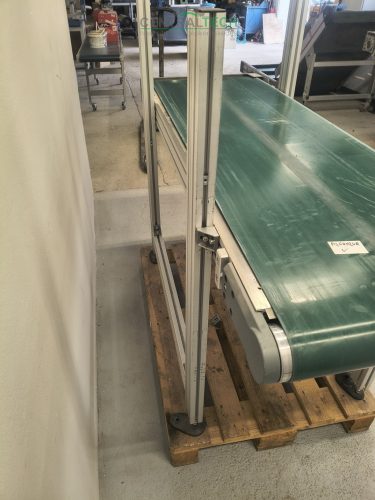 Alumínium vázas szállítószalag 180x56cm 8m/perc seb.válogatószalag futószalag