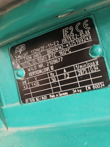 Kiváló állapotban eladó Ipari keringető szivattyú WILO IP-E50/150-4/2 fordulatszabályzós fűtési szivattyú