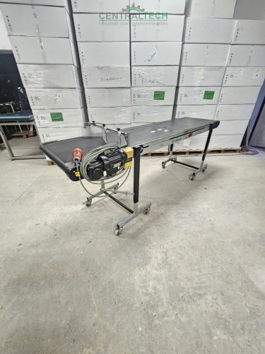 Mfördersystems  mobil alu vázas szállítószalag 2600x600mmm 4m/perc válogatószalag.