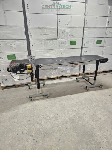 Mfördersystems  mobil alu vázas szállítószalag 2600x600mmm 4m/perc válogatószalag.