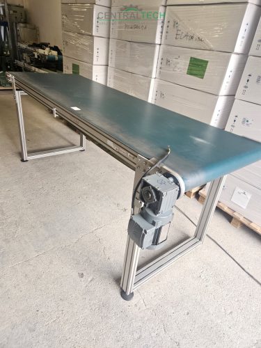 alu vázas szállítószalag 2510x800mmm 4m/perc válogatószalag.