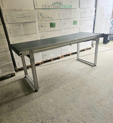 alu vázas szállítószalag 2510x800mmm 4m/perc válogatószalag.