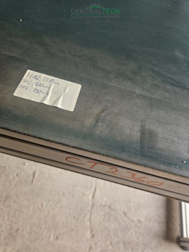 alu vázas szállítószalag 2510x800mmm 4m/perc válogatószalag.