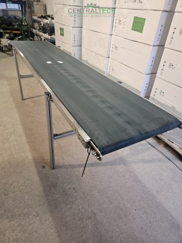 alu vázas szállítószalag 3100x600mm 6,5m/perc válogatószalag.