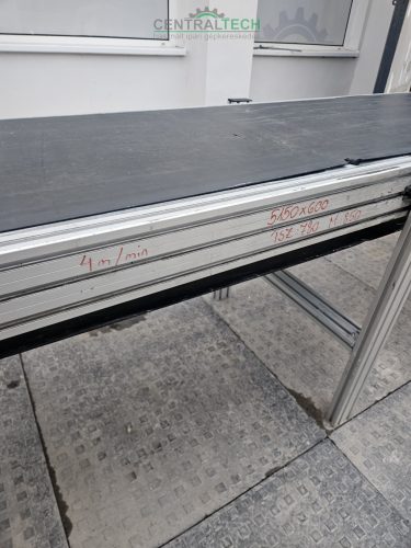 szállítószalag 510x60cm alu vázas futószalag válogatószalag 