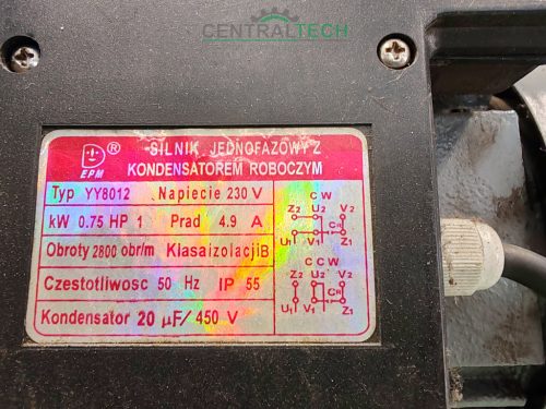 Szárító szekrény Tywent radiálventilátorral WB 16 B 1800 m3/h, 0,75 kW/ct2378