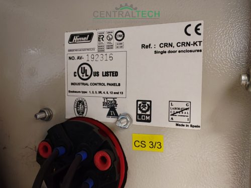 Himel kapcsolószekrény egy ajtós, acél szerelőlappal 400x400x205mm /ct2379