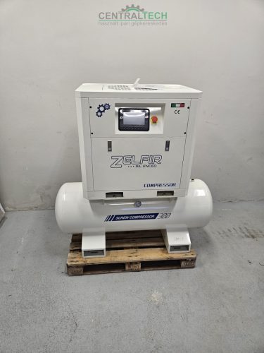 ÚJ! Zelfir HV csendes csavarkompresszor 7,5kW, 8bar, 1,1m3/perc frekvenciaváltó , 300lit tartály