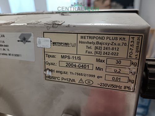 Metripond MPS-11/S digitális görgős mérleg 30kg több darab