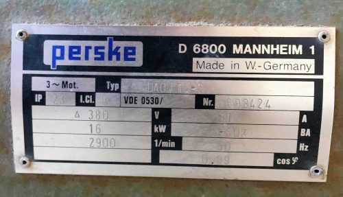 Perske frekvenciaváltó, hajtás átalakító 35 KVA 50/100hz /ct448