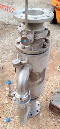 Ipari dupla kosaras folyadékszűrő, rozsdamentes, 100 m3/h kapacitás /ct455