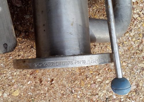 Ipari dupla kosaras folyadékszűrő, rozsdamentes, 100 m3/h kapacitás /ct455