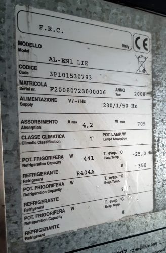 Lievitamatic AL-EN2 Késleltetett kelesztő kamra, hűtő /ct645